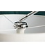 Invicta Interior Vloerlamp BIG BOW 170-180cm linnen wit met marmeren voet - 35596