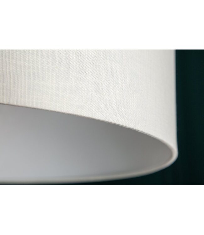 Invicta Interior Vloerlamp BIG BOW 170-180cm linnen wit met marmeren voet - 35596