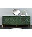 Invicta Interior Dressoir PEACOCK 175cm 3D mangohout antieke look donkergroen goud handgemaakt - 45791