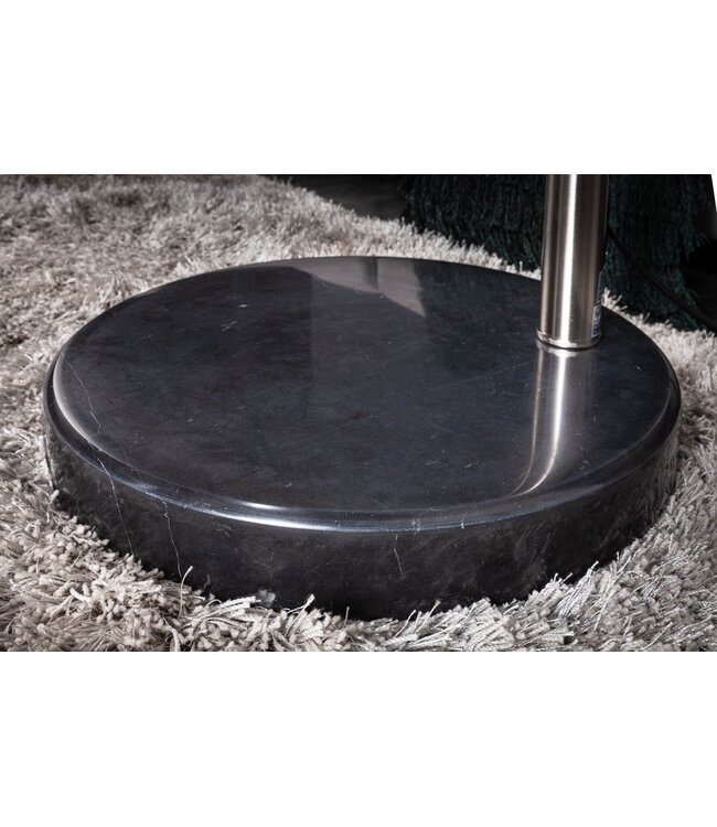 Invicta Interior Vloerlamp BIG BOW 170-210cm satijnchroom met marmeren voet - 21068