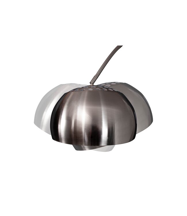 Invicta Interior Vloerlamp BIG BOW 170-210cm satijnchroom met marmeren voet - 21068