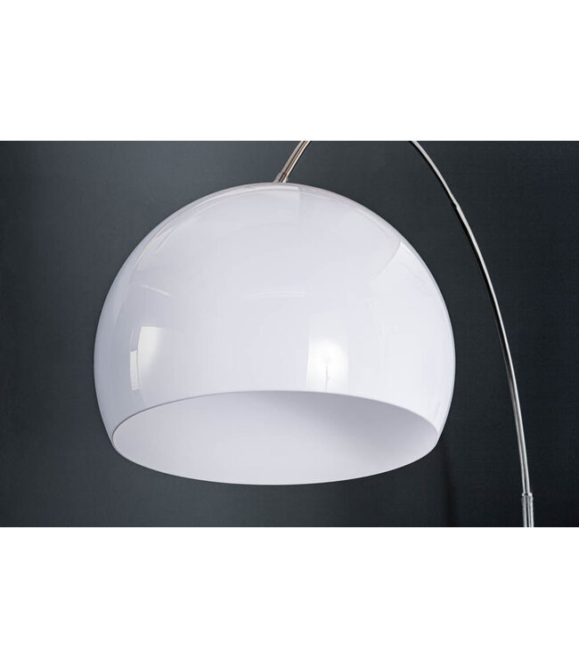Invicta Interior Vloerlamp BIG BOW 175-205cm wit met marmeren voet - 19694