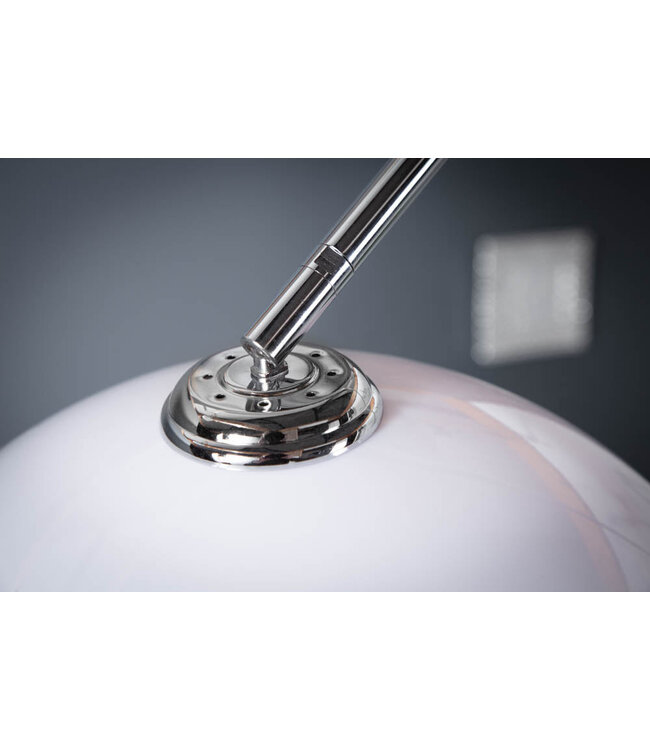 Invicta Interior Vloerlamp BIG BOW 175-205cm wit met marmeren voet - 19694