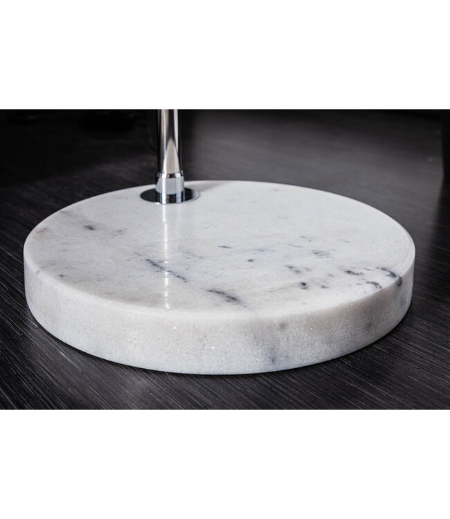 Invicta Interior Vloerlamp BIG BOW 175-205cm wit met marmeren voet - 19694