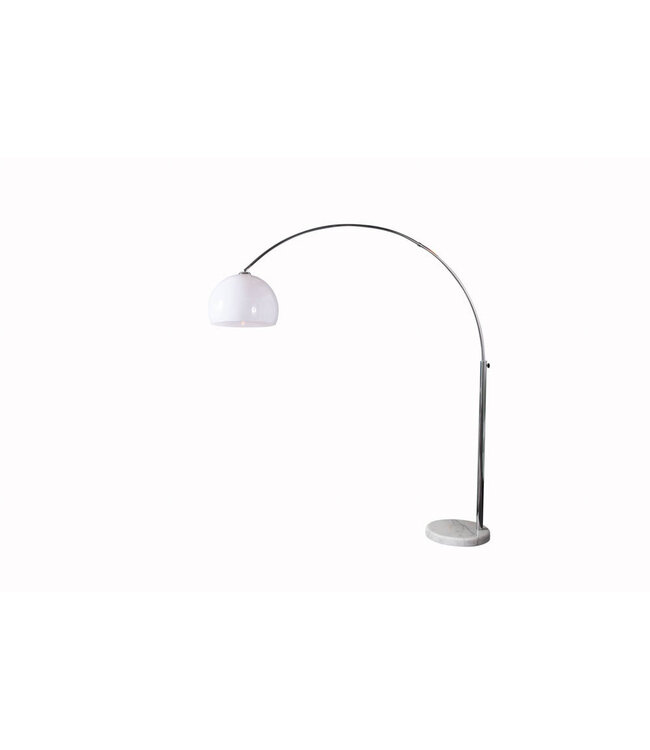 Invicta Interior Vloerlamp BIG BOW 175-205cm wit met marmeren voet - 19694