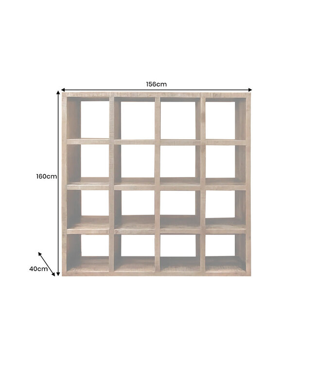 Invicta Interior Plank IRON CRAFT 160x156cm mango naturel - 46798