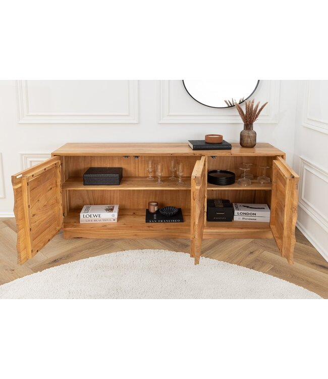 Invicta Interior Dressoir DESERT 160 cm 3D acaciahout naturel - 47149