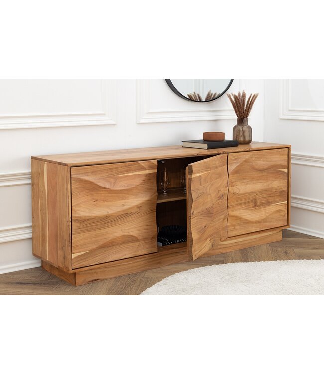 Invicta Interior Dressoir DESERT 160 cm 3D acaciahout naturel - 47149