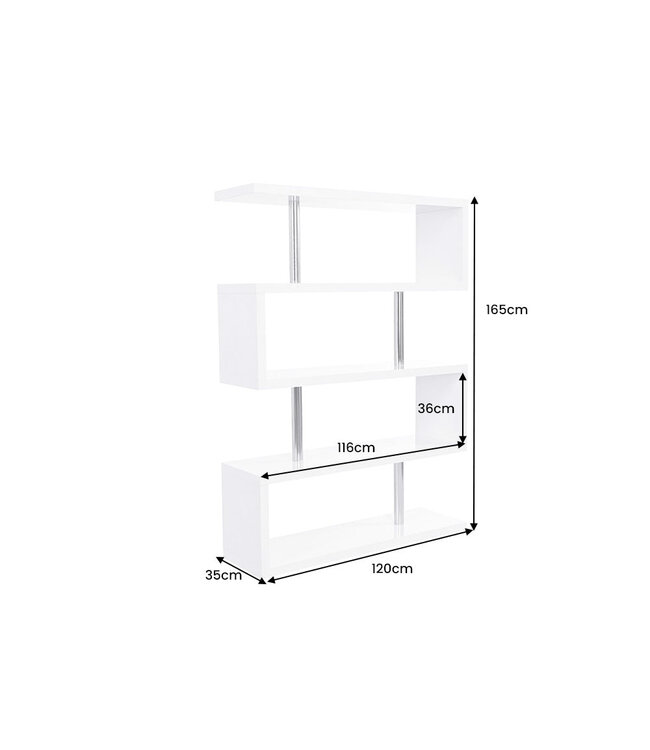 Invicta Interior Plank SNAKE 165cm wit - 46400