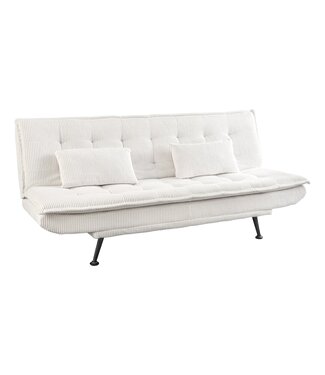 Invicta Interior Slaapbank JAZZ 195 cm 3-zits beige corduroy - 47521