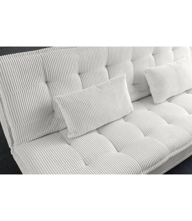 Invicta Interior Slaapbank JAZZ 195 cm 3-zits beige corduroy - 47521