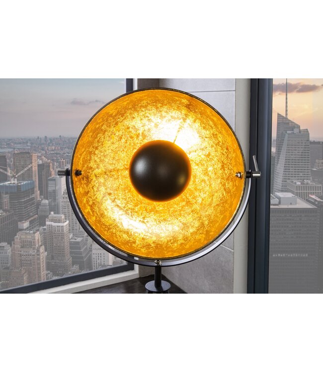 Invicta Interior Vloerlamp STUDIO 145cm zwart goud - 36617