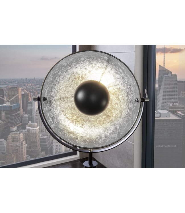 Invicta Interior Vloerlamp STUDIO 145cm zwart zilver - 36619