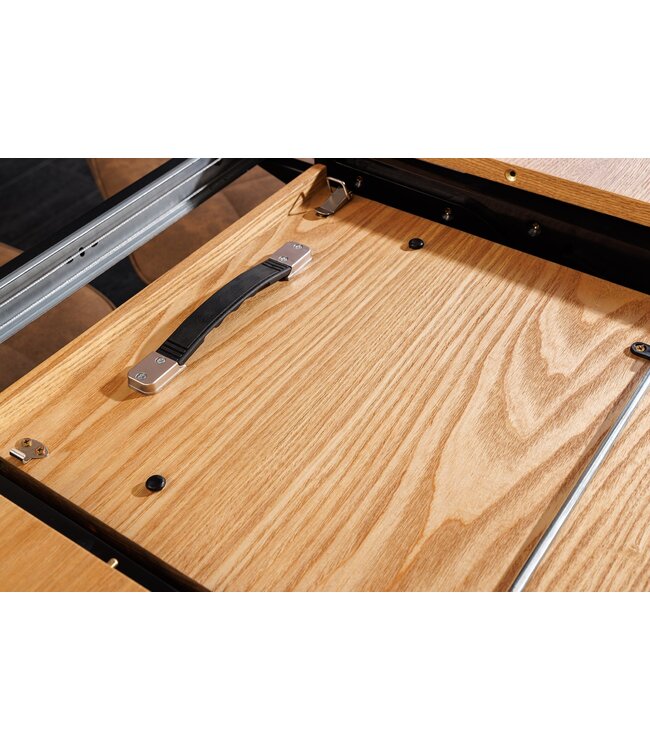 Invicta Interior UNIEKE eettafel 160-200 cm uitschuifbaar eikenhout gelakt - 47657