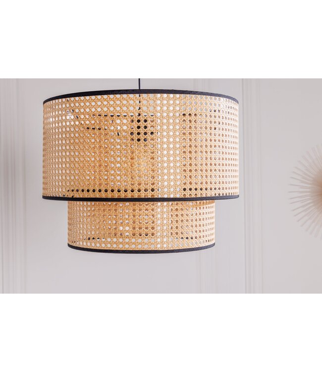 Invicta Interior Hanglamp WIENER GEFLECHT 45cm zwarte rand - 42808