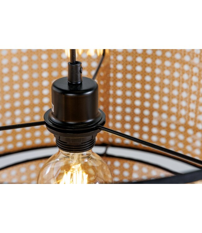 Invicta Interior Hanglamp WIENER GEFLECHT 45cm zwarte rand - 42808