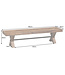 Invicta Interior Bank GOLIATH 180 cm, grenenhout, naturel zwart - 46562
