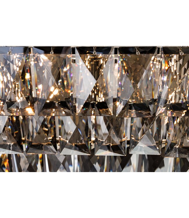 Invicta Interior Hanglamp KRISTALL 90cm elegant grijs - 42810