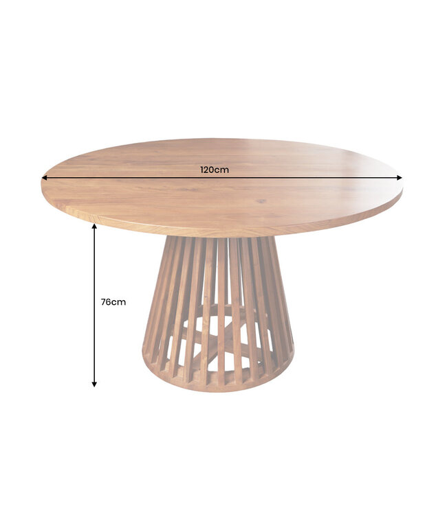 Invicta Interior Eettafel MAISON JADE Ø 120cm rond acaciahout - 44819