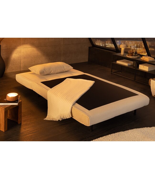 Invicta Interior Slaapstoel SMART MULTIFUNCTION 100cm snoer beige - 47142