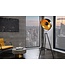 Invicta Interior Vloerlamp BIG STUDIO 170cm zwart goud - 18692