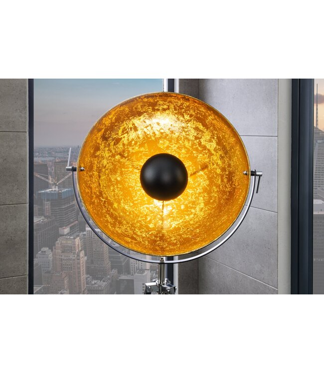 Invicta Interior Vloerlamp BIG STUDIO 170cm zwart goud - 18692