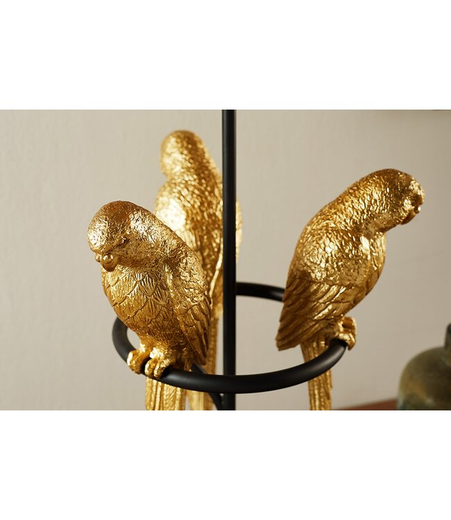 Invicta Interior Tafellamp WILDLIFE 75 cm gouden papegaaien polyresin - 44355