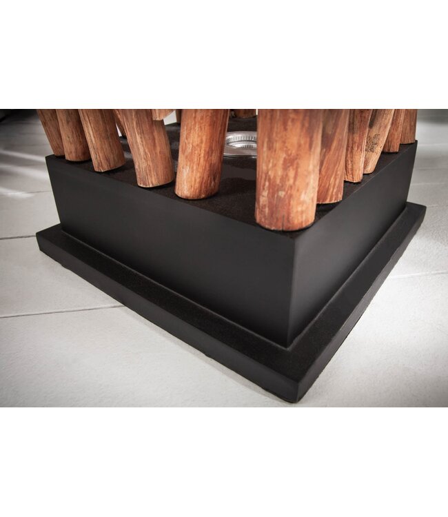 Invicta Interior Vloerlamp NATURE ART 175 cm, gemaakt van naturel longanhout, inclusief lichtbron - 40484