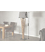 Invicta Interior Vloerlamp EUPHORIA 175 cm met grijsbruine linnen kap in drijfhoutkleur. - 19472