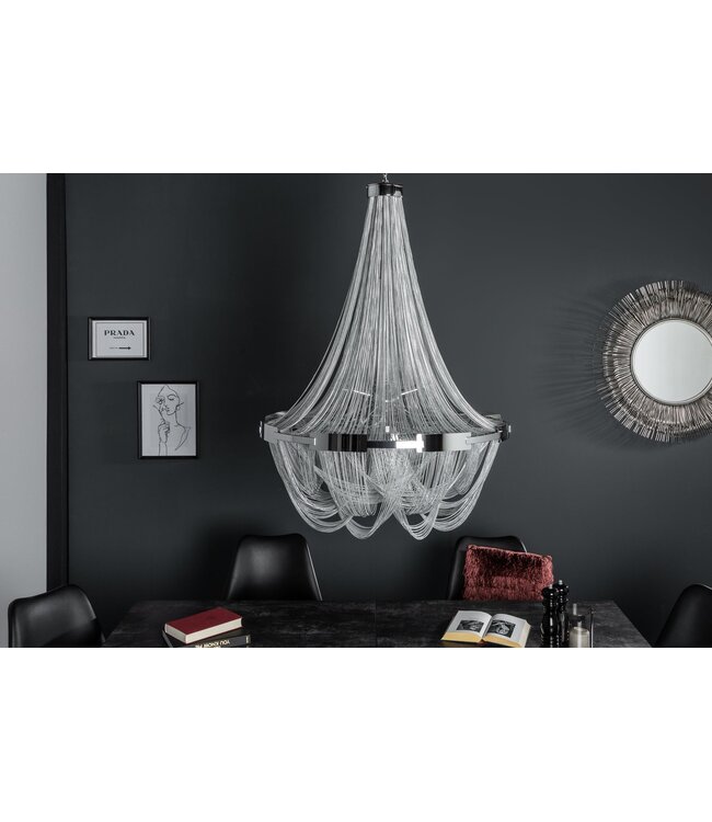 Invicta Interior Kroonluchter ROYAL 70 cm aluminium zilver - 39096