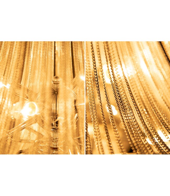 Invicta Interior Kroonluchter ROYAL 70 cm aluminium zilver - 39096