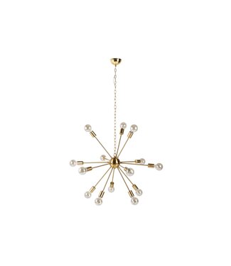 Invicta Interior Hanglamp SPUTNIK 85 cm 14 armen goud - 41108