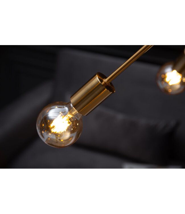 Invicta Interior Hanglamp SPUTNIK 85 cm 14 armen goud - 41108