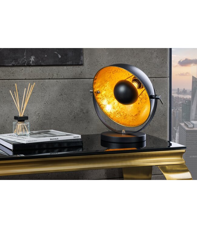 Invicta Interior Tafellamp STUDIO 40cm zwart goud - 37140