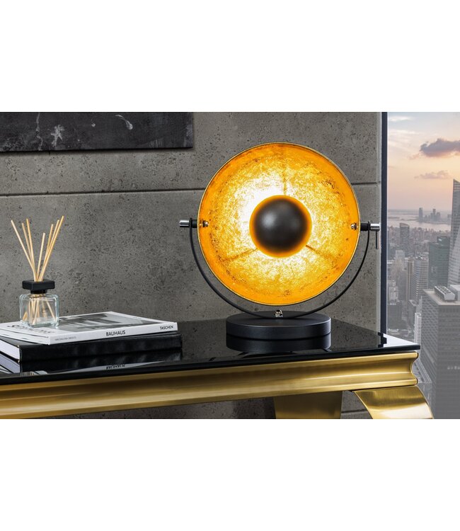 Invicta Interior Tafellamp STUDIO 40cm zwart goud - 37140