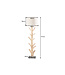 Invicta Interior Vloerlamp TREE NATURE 175 cm mangosteenhout linnen kap - 43323