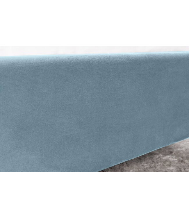 Invicta Interior Bed PEARL 140x200cm fluweel aqua - 40997