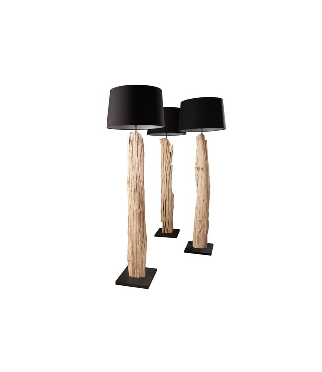 Invicta Interior Vloerlamp ROUSILIQUE 180cm driftwood zwart - 17321