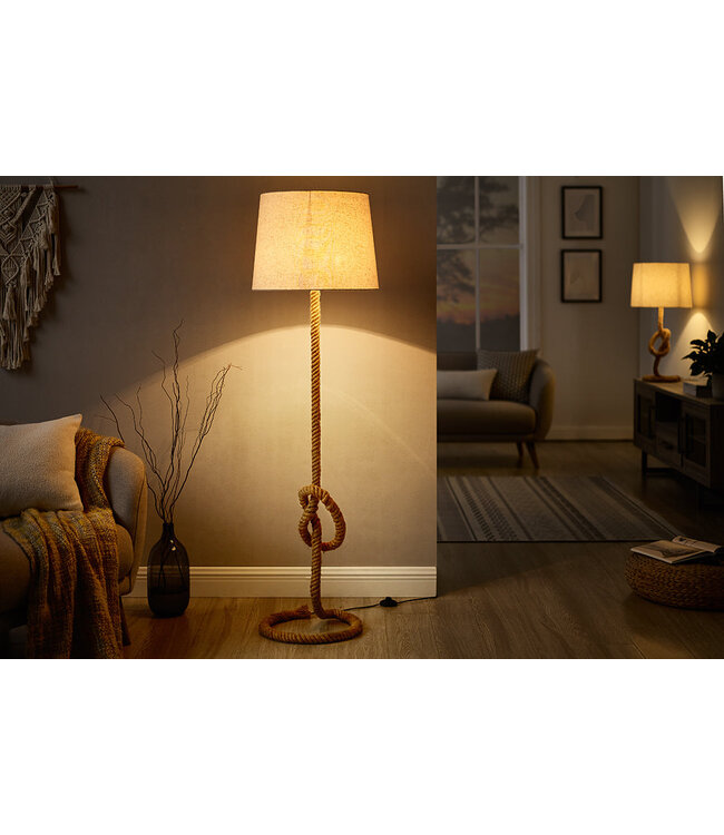 Invicta Interior Vloerlamp SEVEN SEAS 160 cm met authentiek touw - 30202