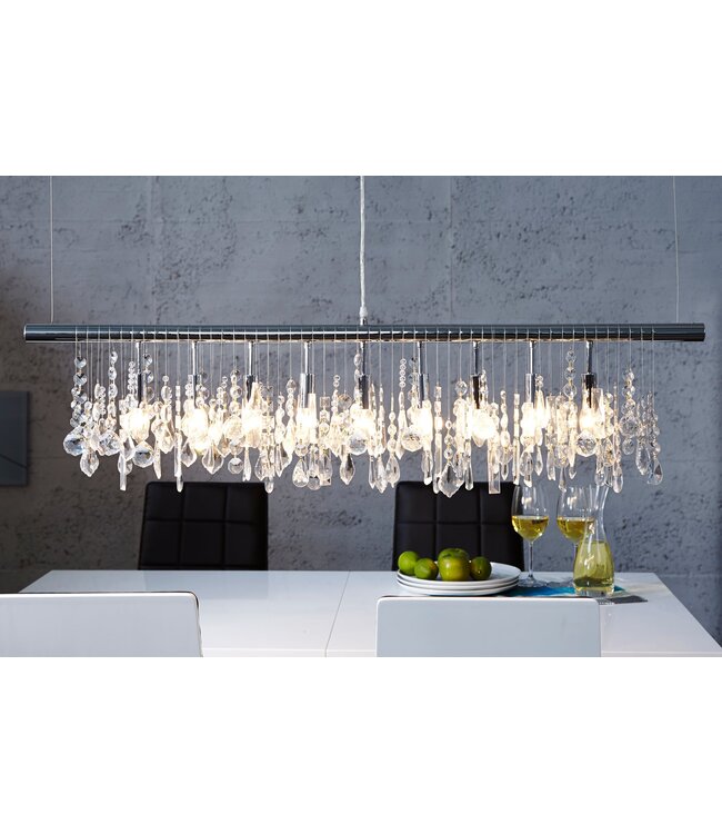 Invicta Interior Hanglamp DIAMONDS 120cm 9 vlammen zilver - 124