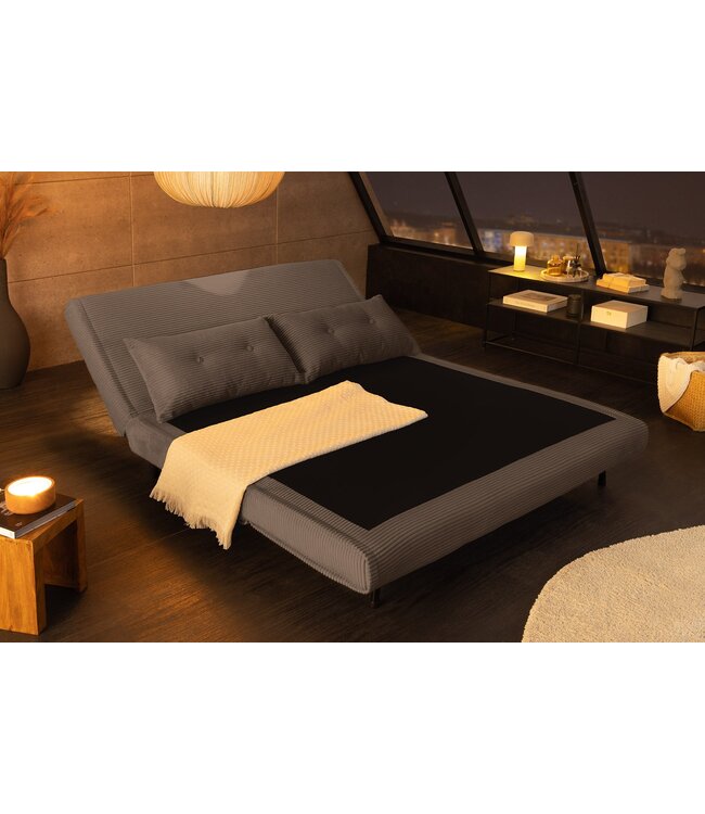 Invicta Interior Slaapstoel SMART MULTIFUNCTION 140cm snoer grijs - 47144