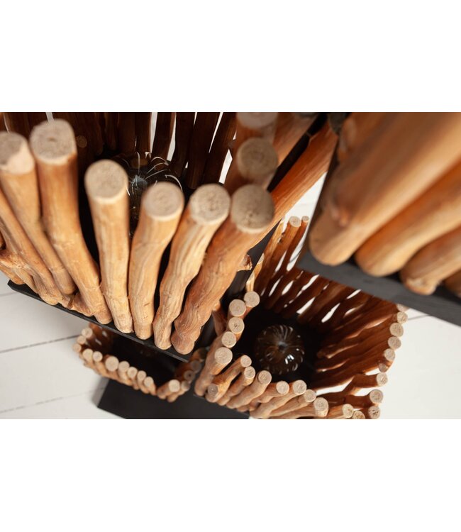 Invicta Interior Vloerlamp EUPHORIA 154 cm longanhout - 40504