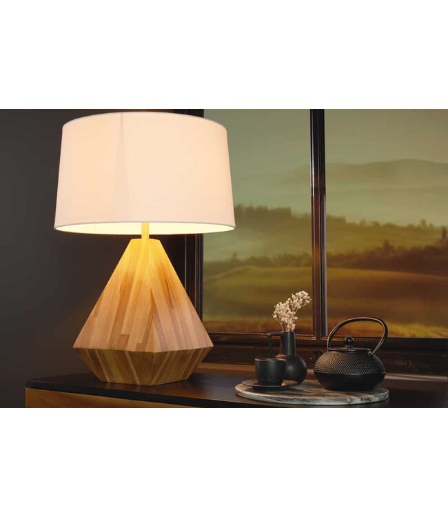 Invicta Interior Tafellamp DIAMOND 60 cm teakhout - 43848