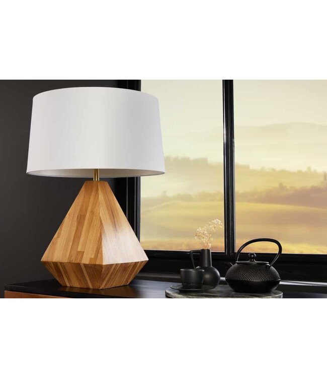 Invicta Interior Tafellamp DIAMOND 60 cm teakhout - 43848