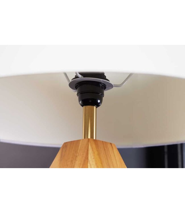 Invicta Interior Tafellamp DIAMOND 60 cm teakhout - 43848