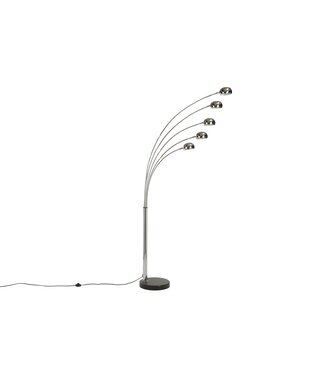 Invicta Interior Vloerlamp met vijf lichtpunten, 200 cm, chroom - 7365
