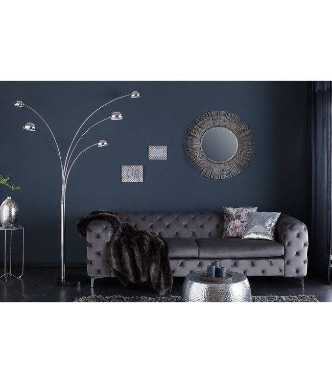 Invicta Interior Vloerlamp met vijf lichtpunten, 200 cm, chroom - 7365