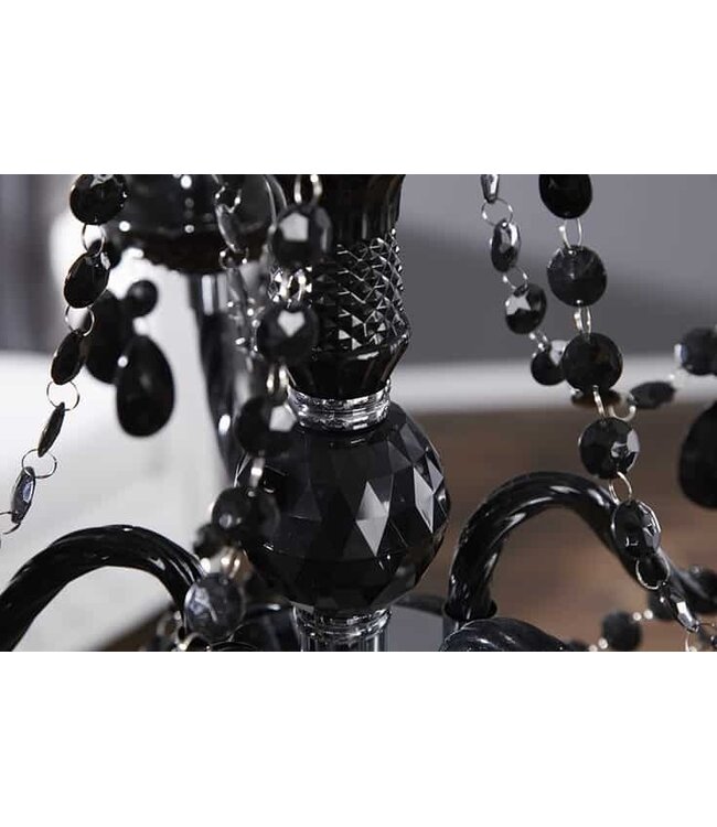 Invicta Interior Kroonluchter DIAMONDS 5-armig zwart acryl - 1452