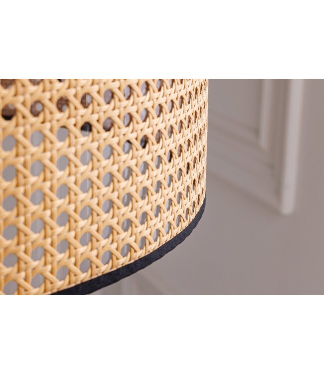 Invicta Interior Vloerlamp WIENER GEFLECHT 140cm zwarte poten - 42807