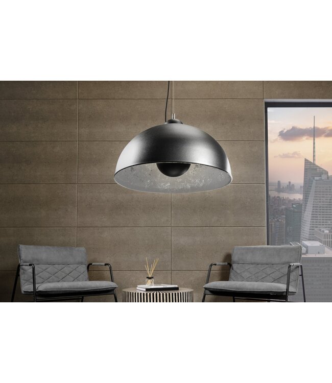 Invicta Interior Hanglamp STUDIO 55cm zwart zilver - 36595
